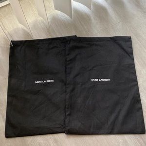 2 Saint Laurent dust bags